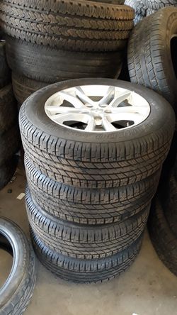 Set of P235/60/18 and chevy rims