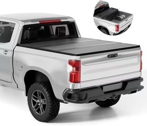 ❤️‍🔥 #F Folding rigid cover for truck box compatible with Chevy/GMC Silverado/Sierra 1500 (2007-2026) 2(contact info removed) HD (2007-2019),