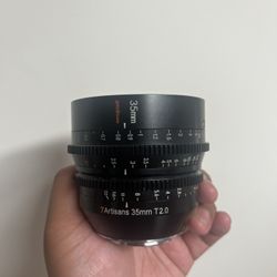 7Artisans 35mm T2.0 Full Frame Cinema Lens Cine Lens for Sony E mount