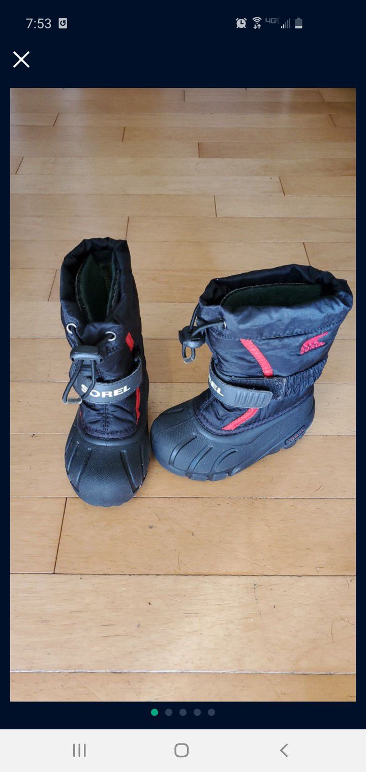 Kids SORRELL Snow Boots Size 7