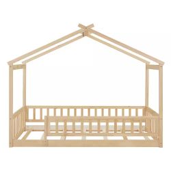 Harper and Bright Twin Bed Natural Wood
