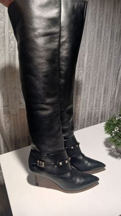 Valentino over the knee rockstud boots