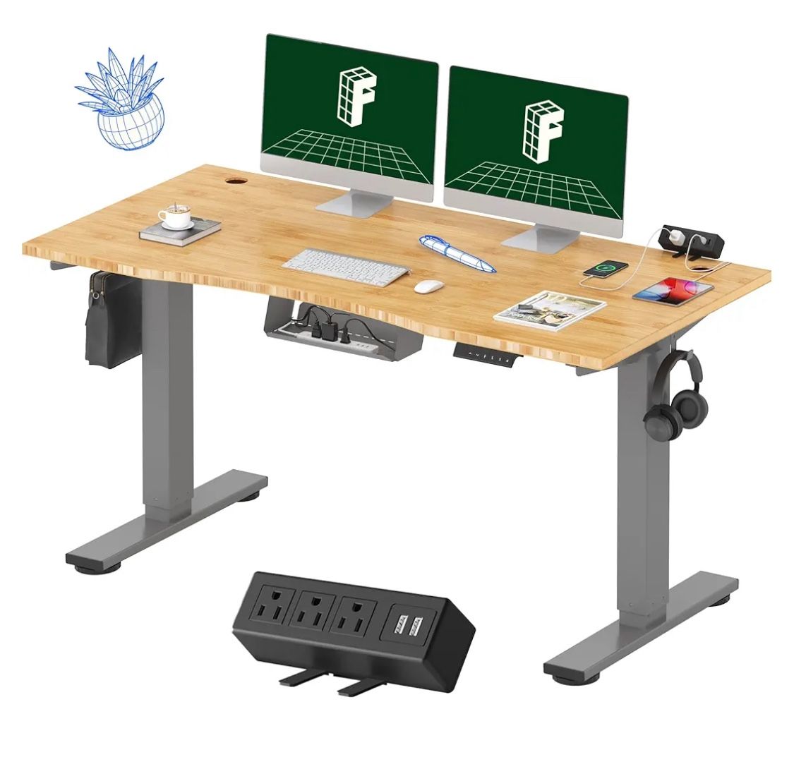 Electric Standing Desk With Top