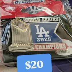 2025 World Series Champions trophy pin - $25