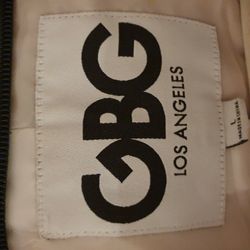 guess leather jacket size l