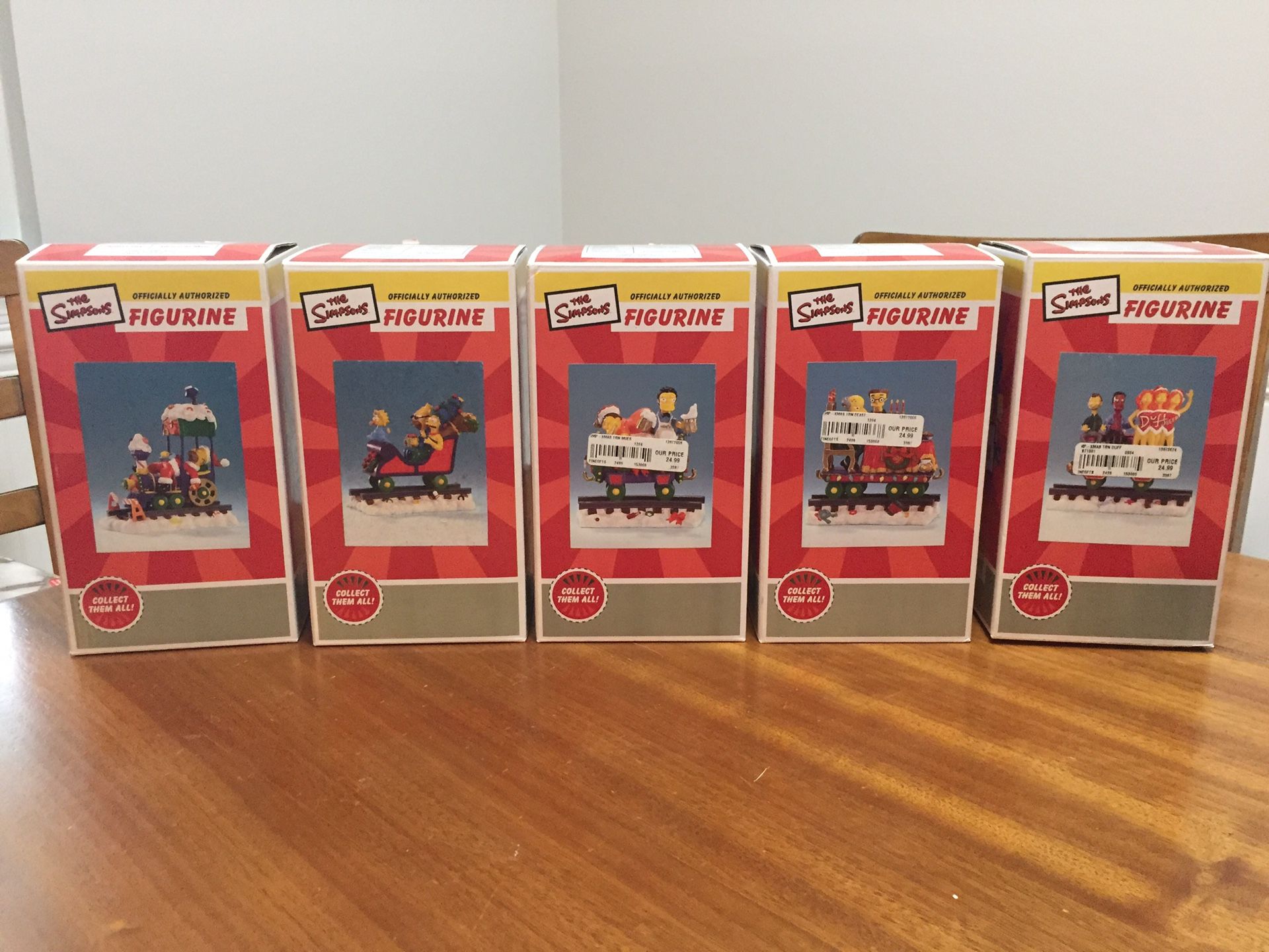 The Simpsons Christmas Train Pieces from the Hamilton Collection