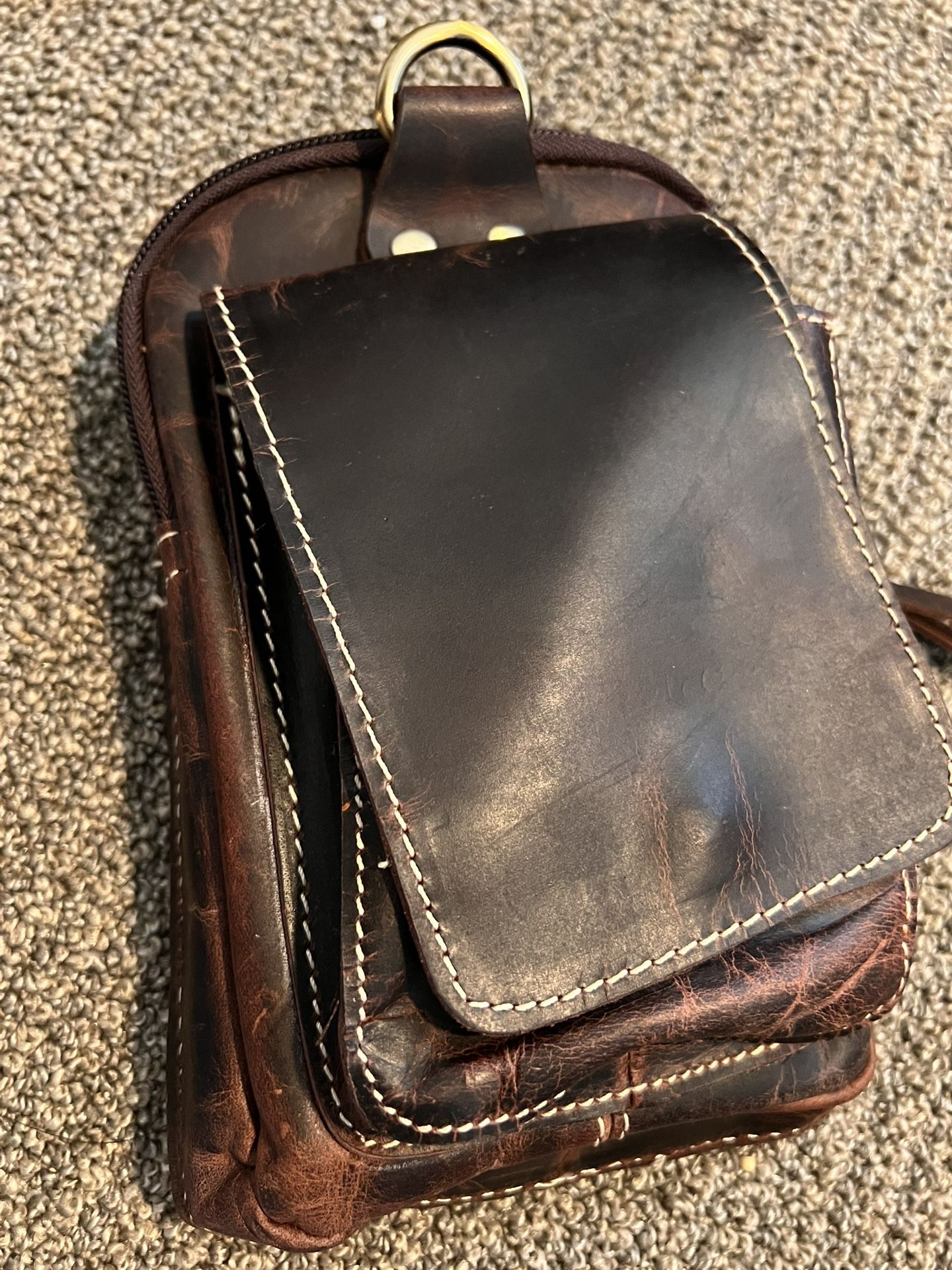 100% Pure Leather Bag/Handmade/ Brand new