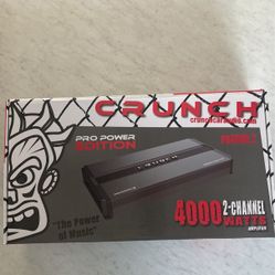 Brand New Crunch Pro Power Edition 4,000 2 Channel Watts Amplifier 