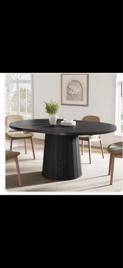 Rustic 55” Wood Dining Table