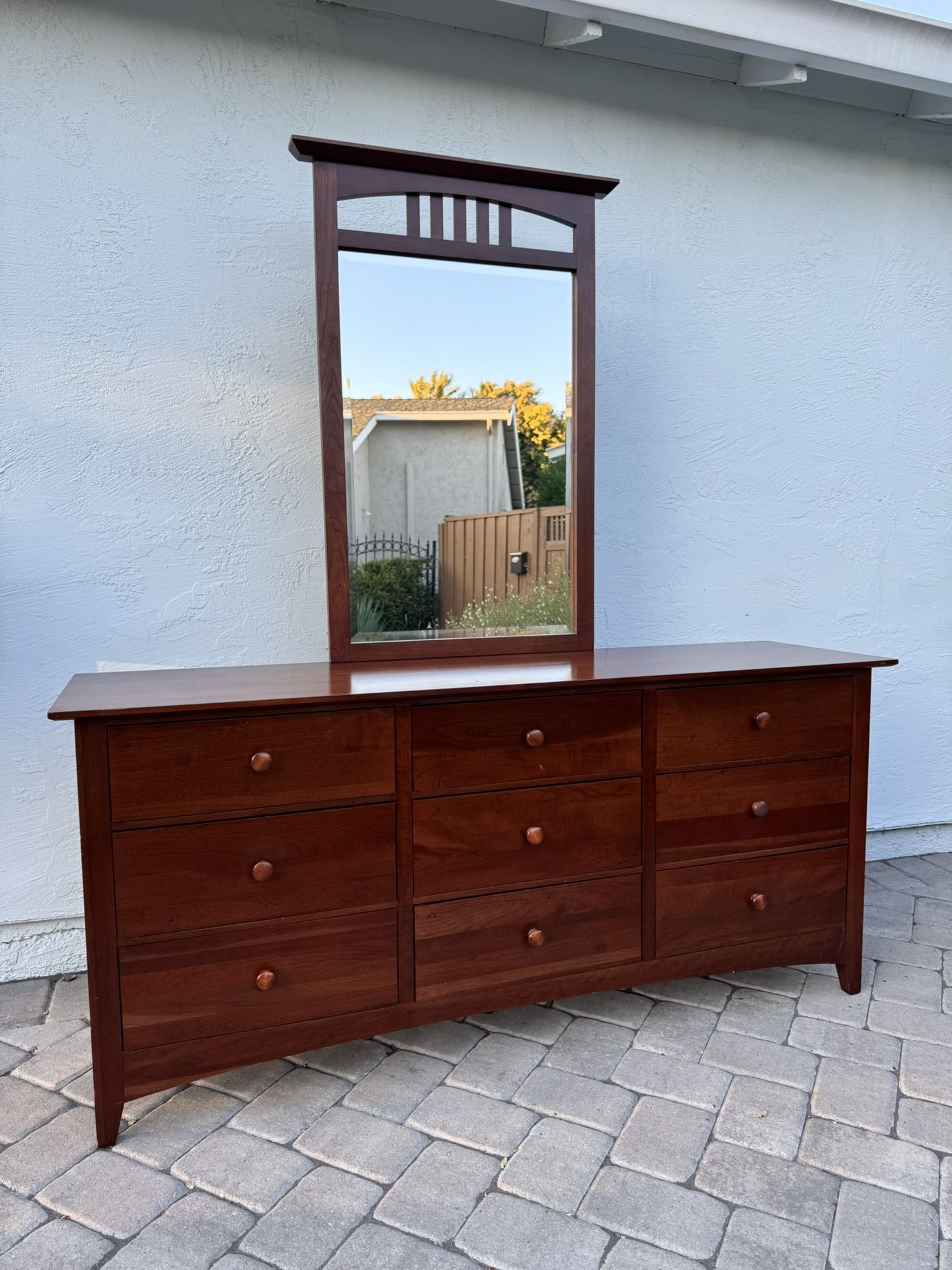 Kincaid solid wood dresser and mirror 
