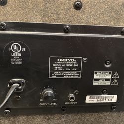 Onkyo Subwoofer