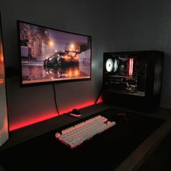 Gaming PC/Setup - (Ryzen 7 5700G + RTX 3060 PC ) w/ 2 Monitors and Peripherals