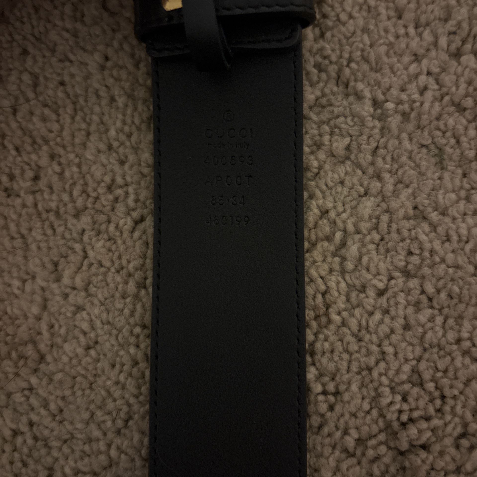 Black Gucci Belt