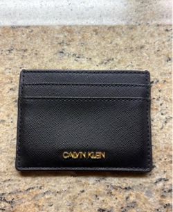 Calvin Klein Black & Gold Card Holder Wallet