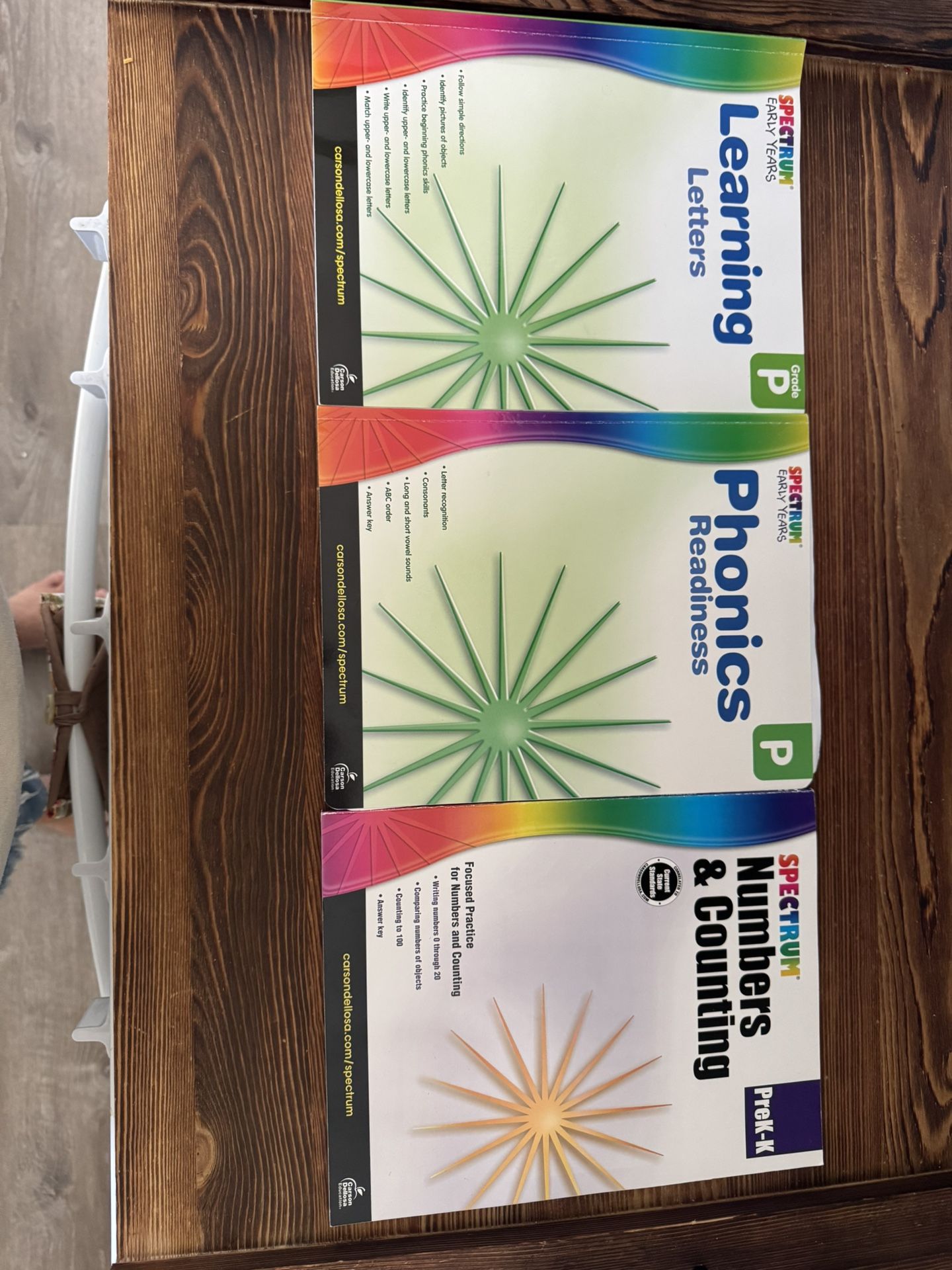 Preschool Workbooks Spectrum Brand