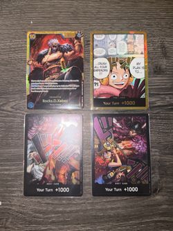 One Piece OP-17 Card Lot - Rocks D. Xebec + DON!! Cards