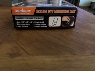 Lock Box With Combo