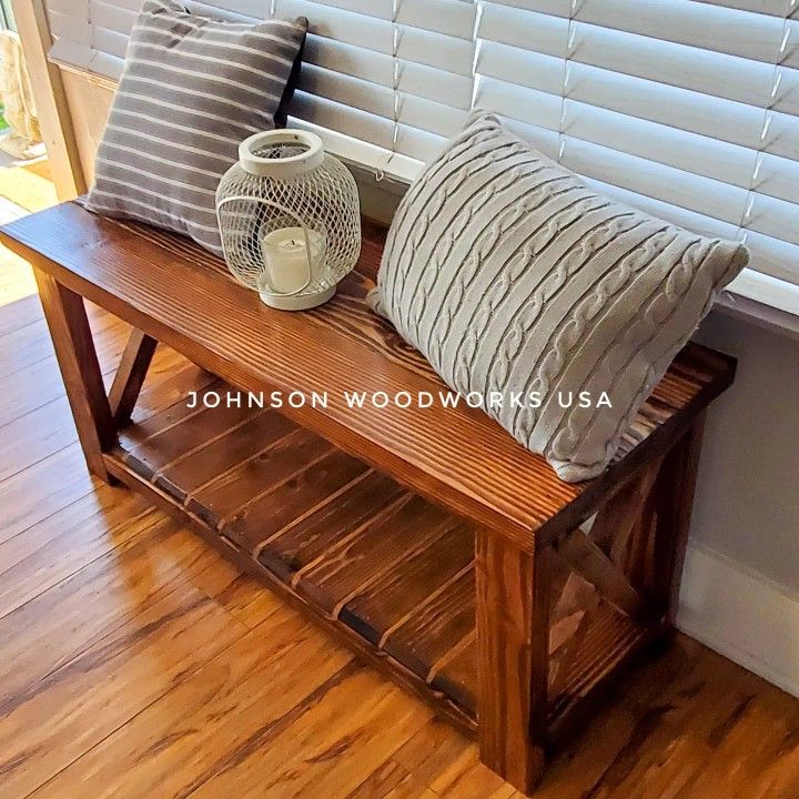 Hand Crafted Entryway Bench 