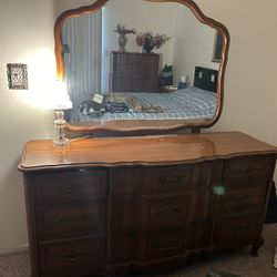 Vintage wooden Dresser Vanity