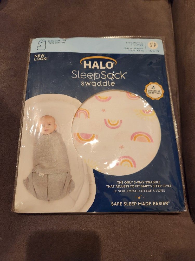 Halo Sleepsack Swaddle, Babygirl 3-6mon