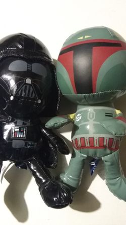 Plush Vader and Fett