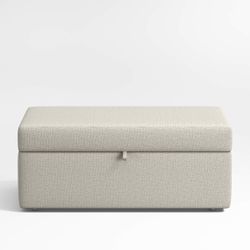 Crate & Barrel Storage Ottoman with Tray