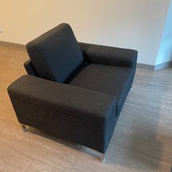 Dania Furniture Oregon Chair - Dark Gray, in Good Condition