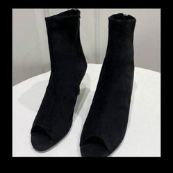 Peep Toe Ankle Boots