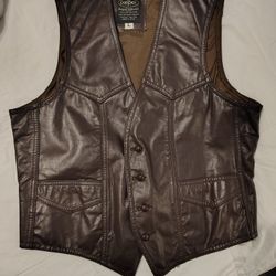 Mens Leather Vest 