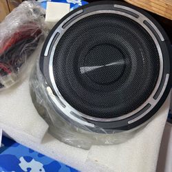 DR DOUBLE ROCK CB08 8 Inch Slim Underseat Powered Car Subwoofer 600W Peak 120W RMS Built-in Class AB Amp, Low Profile Amplified Car Audio Subwoofer wi