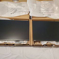 Dual Lenovo ThinkVision 24" Monitors 