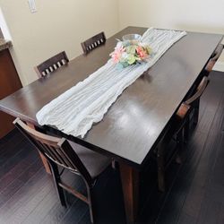 Real Wood Dining Table Set