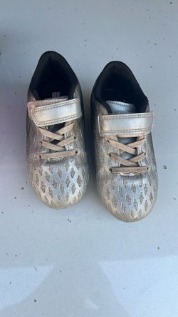 Brooman Kids Cleats Silver And Black