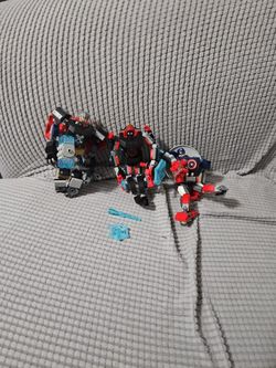 Lego  Thor, Captain America, Spiderman 