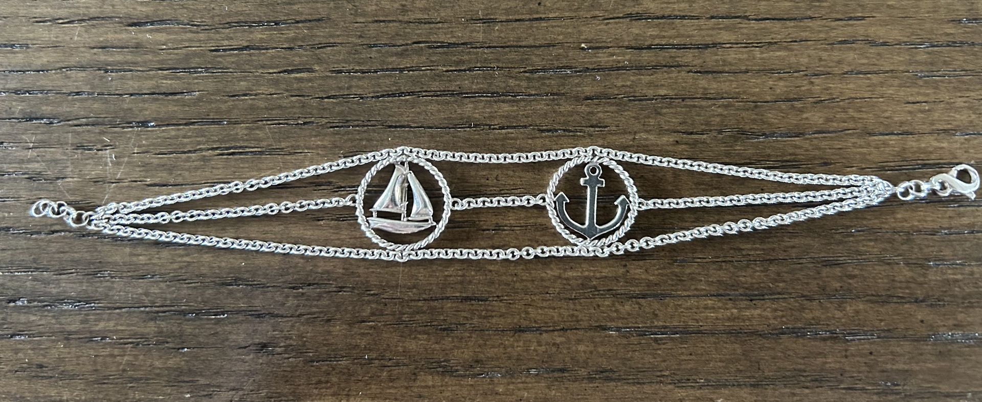Tiffany And Co Bracelet With Sailboat And Anchor Charms
