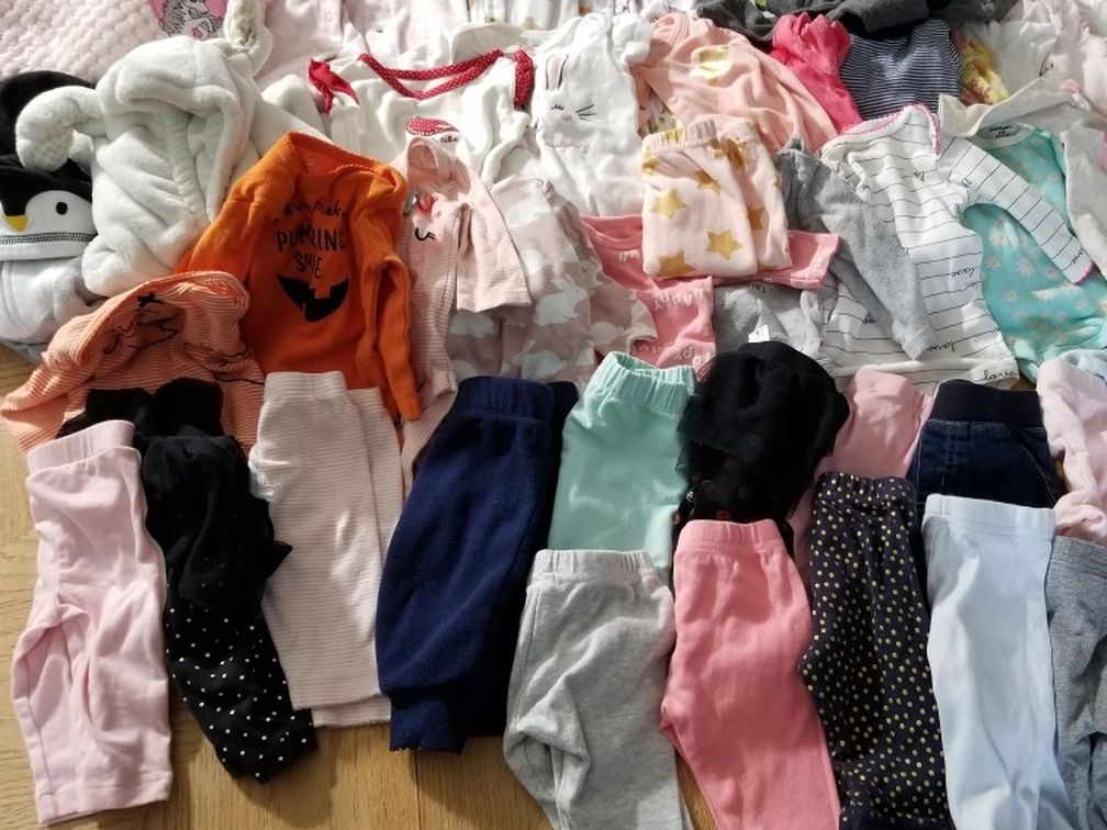 Lot Of Baby Girl Clothes 3 Month