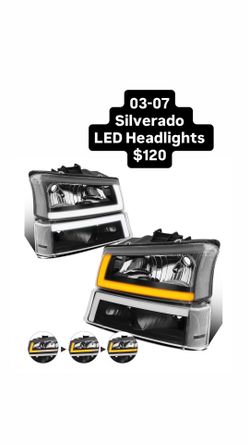 03-07 Silverado LED Headlights $120
