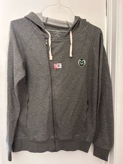 Colorado State University Vantage Women's M Gray Full Zip CSU Rams Hoodie New