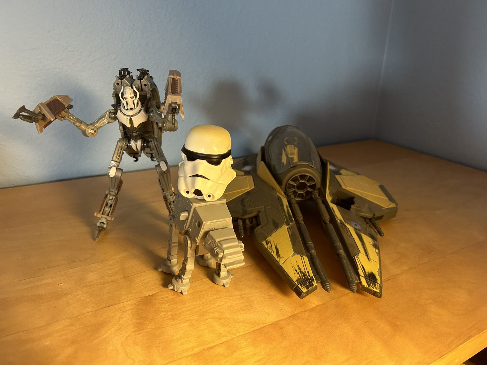 Star Wars Toys Figurines Stormtrooper Fighter Ship General Griveous