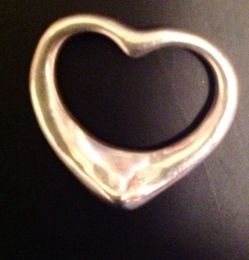 Tiffany & co 925 sterling heart necklace pendant