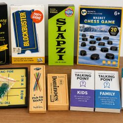 NEW Family Game Bundle – 7 Games (Slapzi, Blockbuster, More) – Never Used