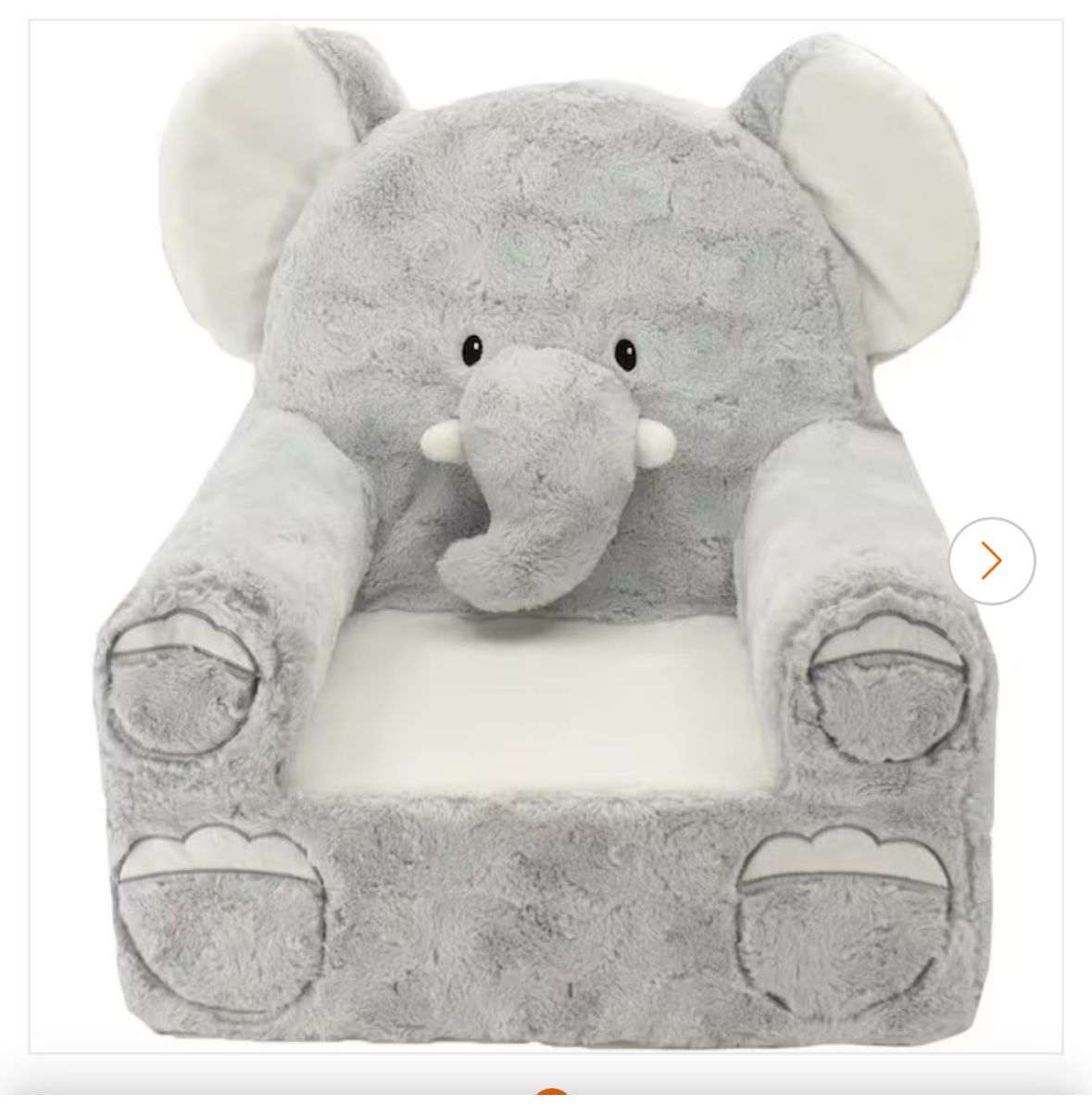 Plush Elephant Kids Chair