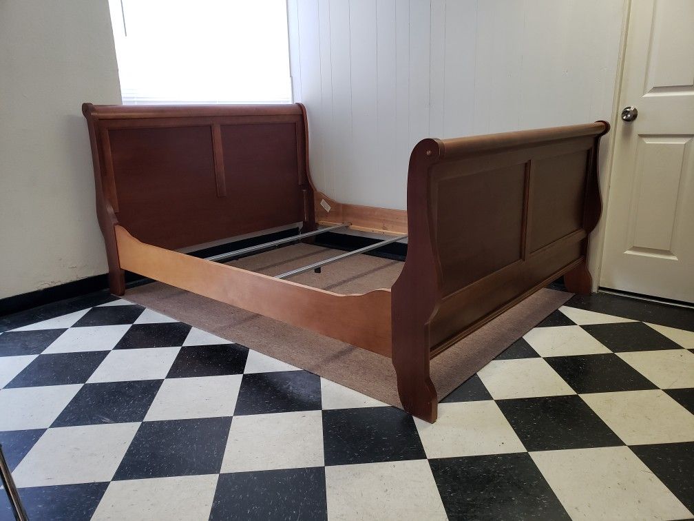 Queen size bed frame - can DELIVER almost anywhere for $20 extra - please see all photos and read everything 🙂