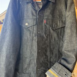Levi’Mens Blue indigo Denim Trucker Jacket