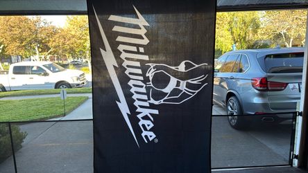 Milwaukee Tool Logo Banner Flag