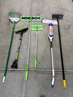 House Cleaning Supplies Tools Swiffer Mop Brush Broom Duster Cleaner Lot