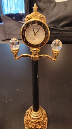 Bulova Quartz Decorative Miniature Desk Clock lot