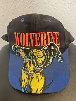 Vtg 90s Marvel Comics Wolverine Snapback Hat
