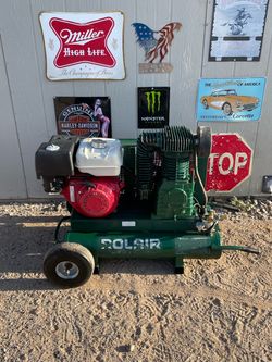 Rolair gasoline air compressor