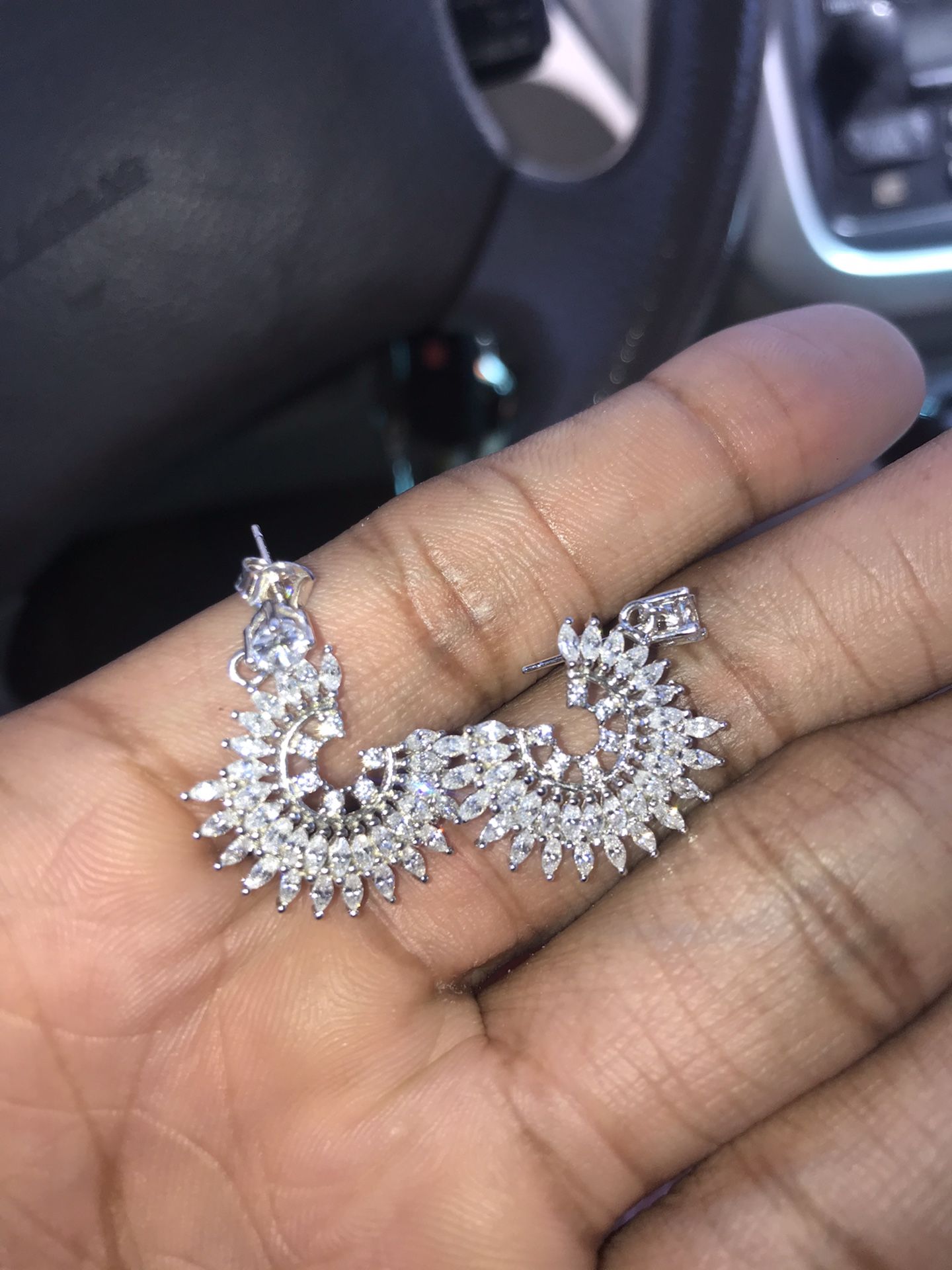 Diamond earrings (real)